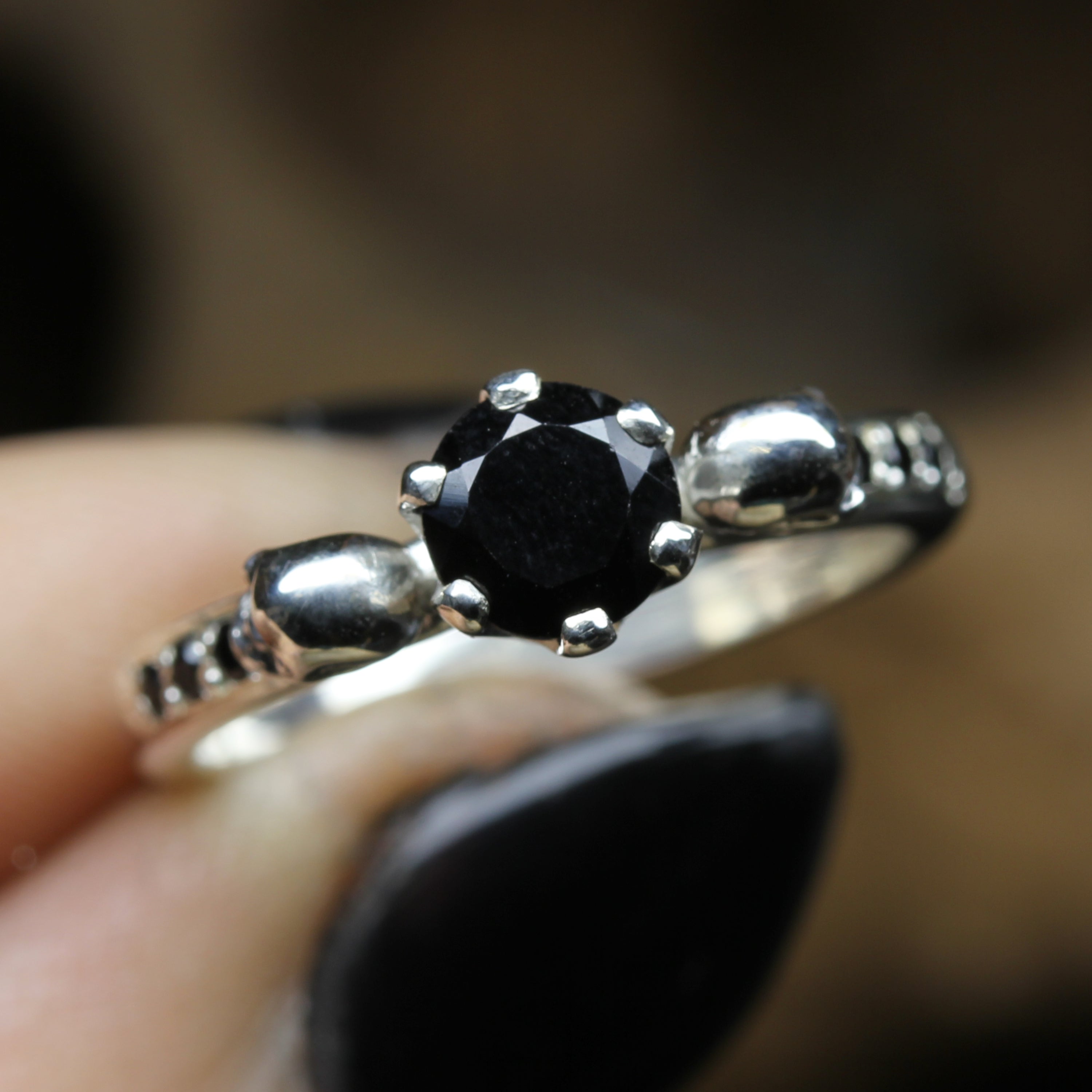 Gothic Skull Engagement Ring