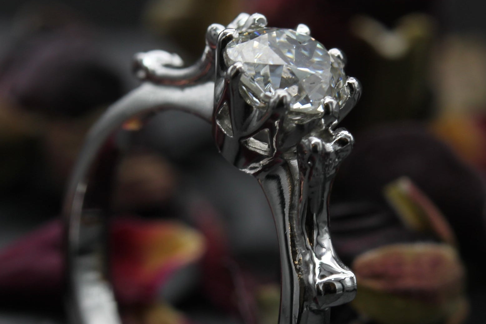 Diamond-gothic-engagement-ring