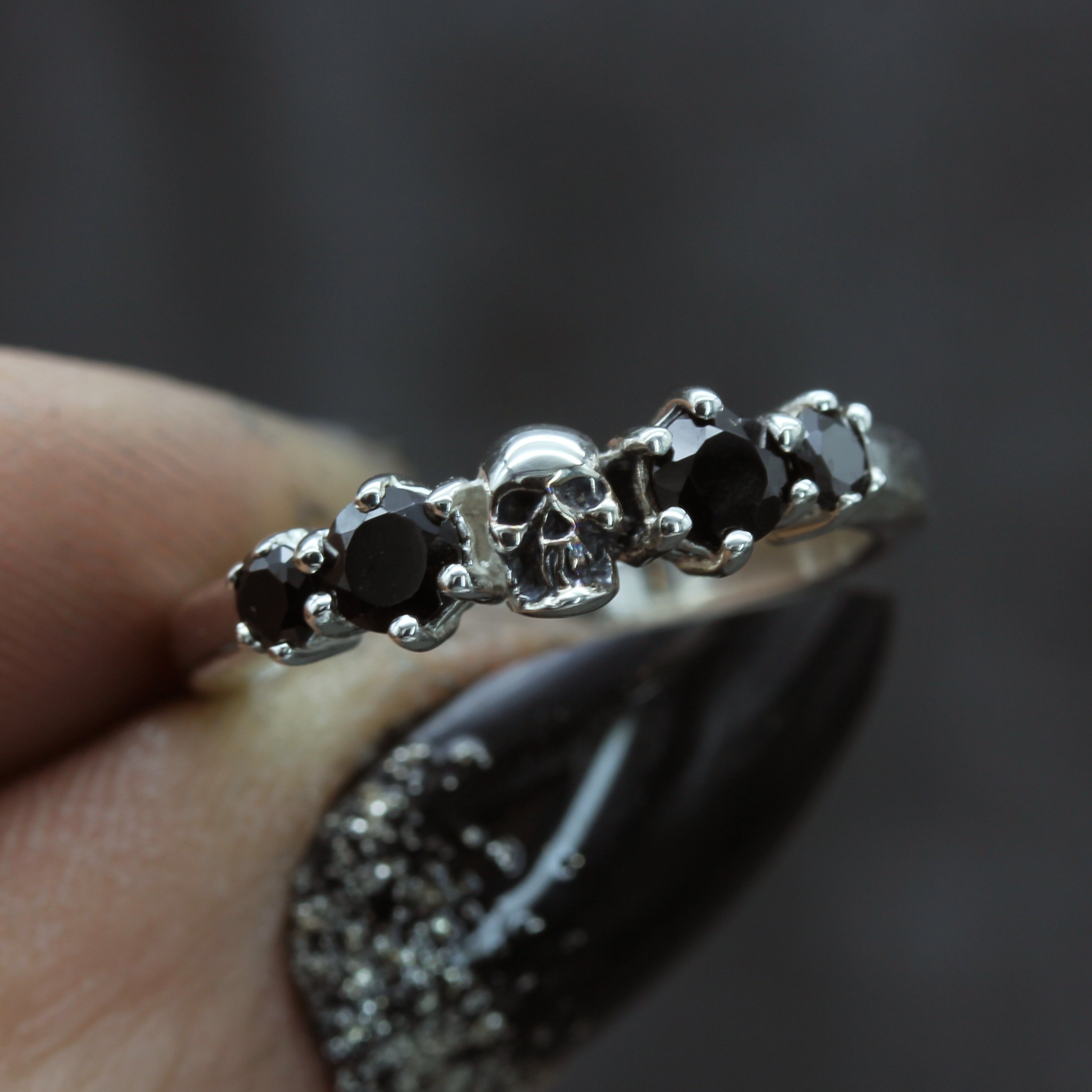 Women's Skull Wedding Ring