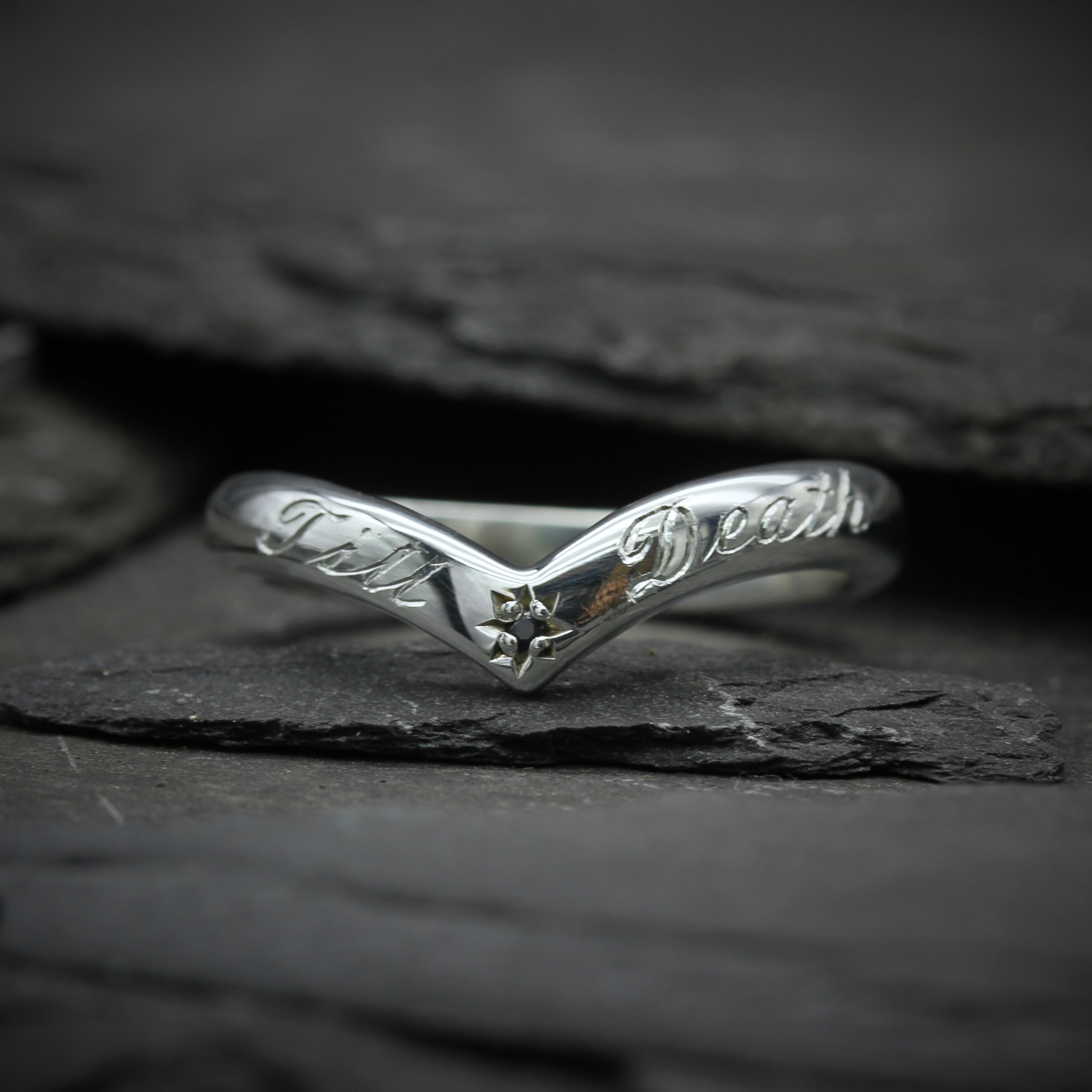 Till Death Wishbone Ring