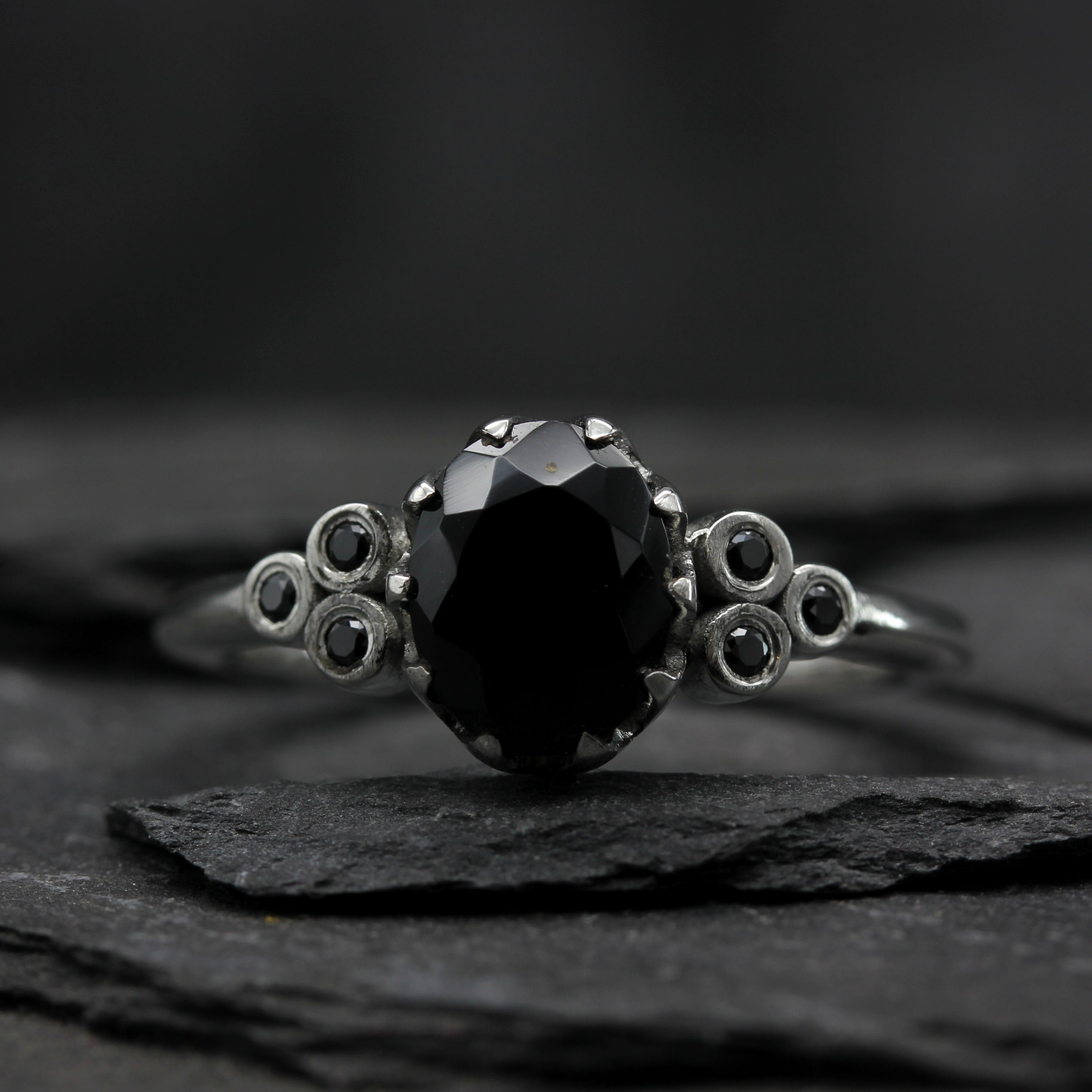 Oval Trefoil Engagement Ring