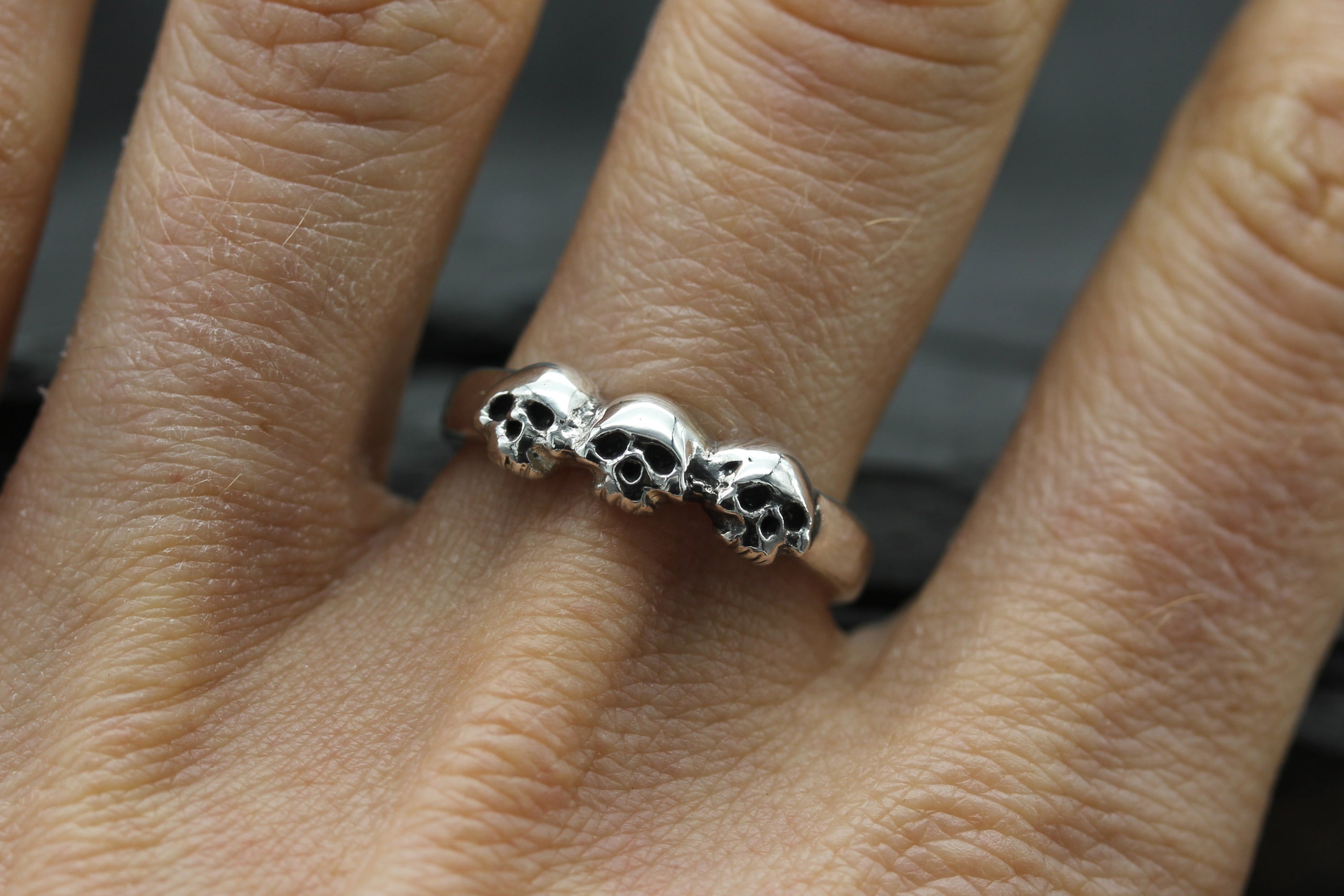 Silver Skull Ring