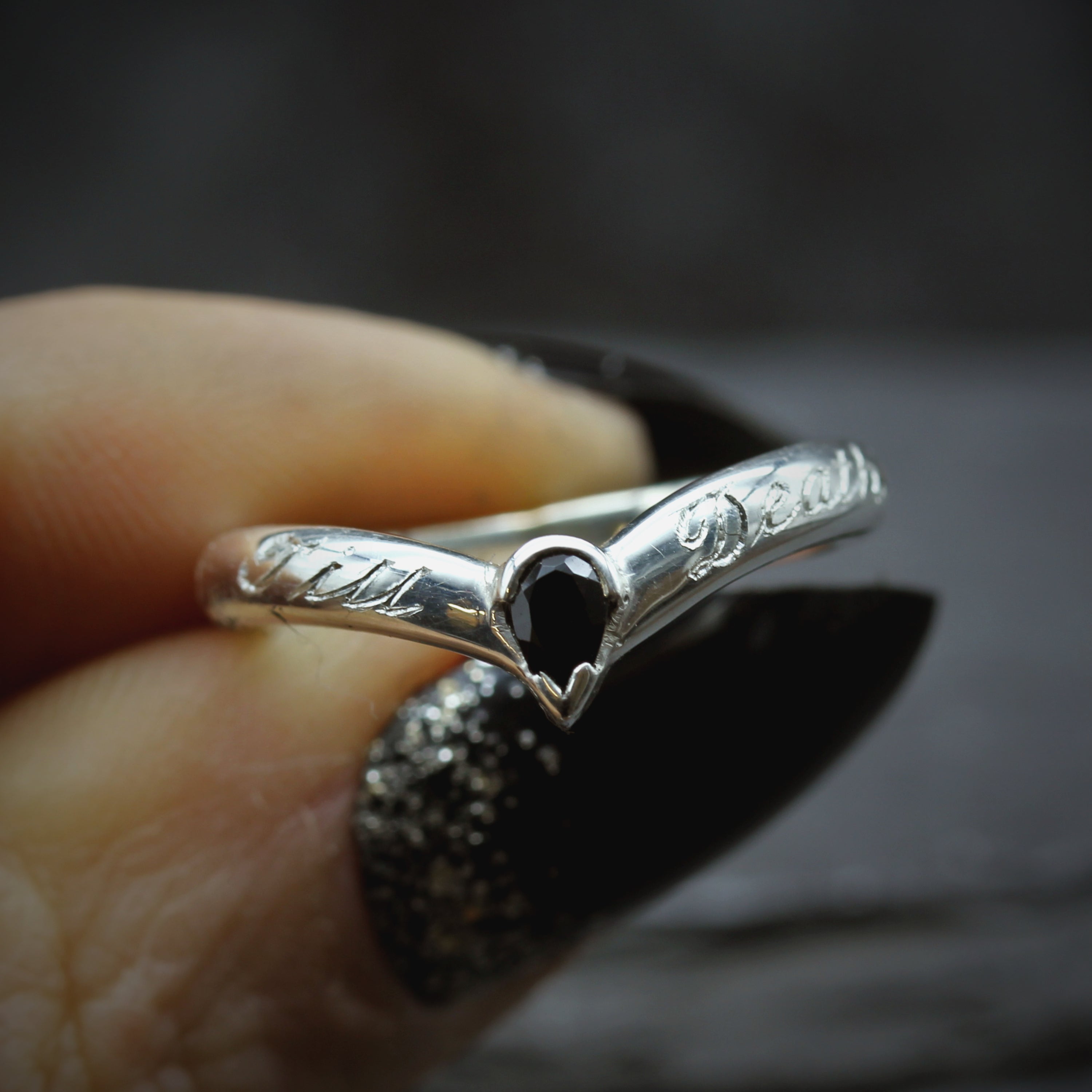 Gothic Till Death Wedding Ring