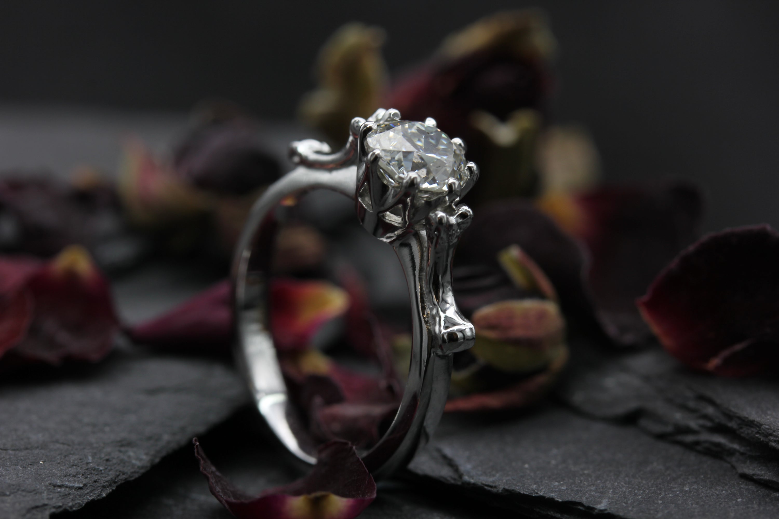 Diamond-gothic-engagement-ring