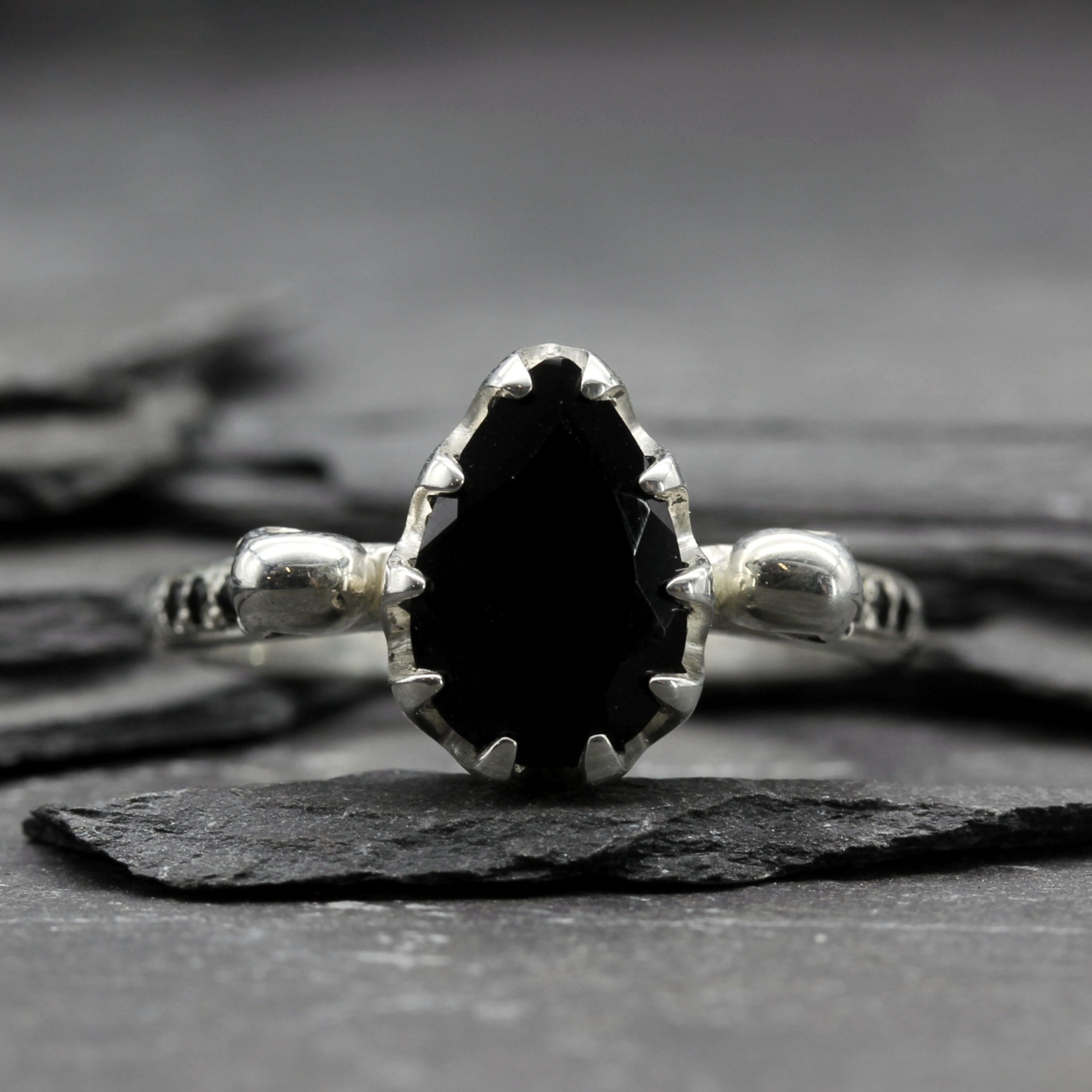 Gothic Skull Engagement Ring 