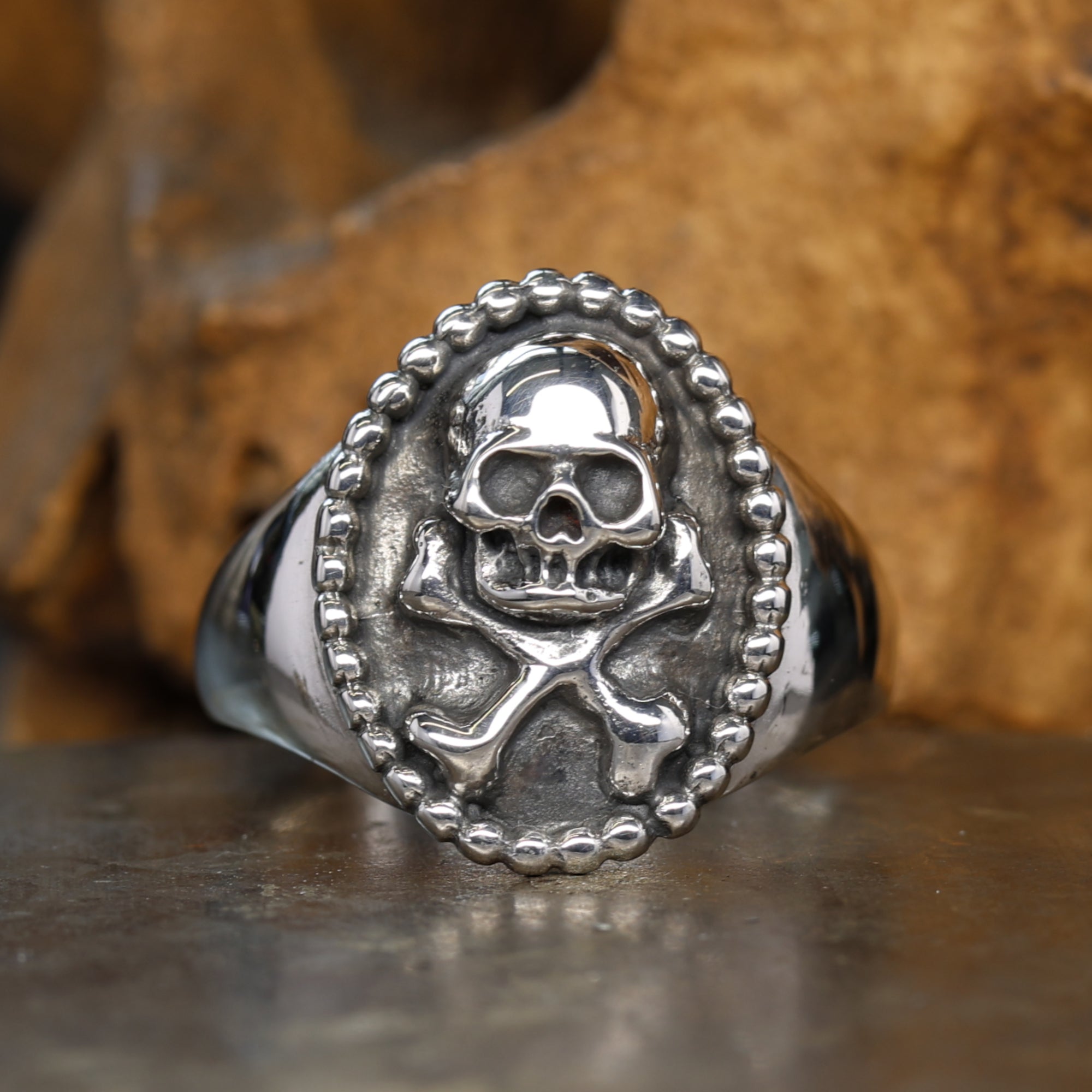 Signet Skull Ring