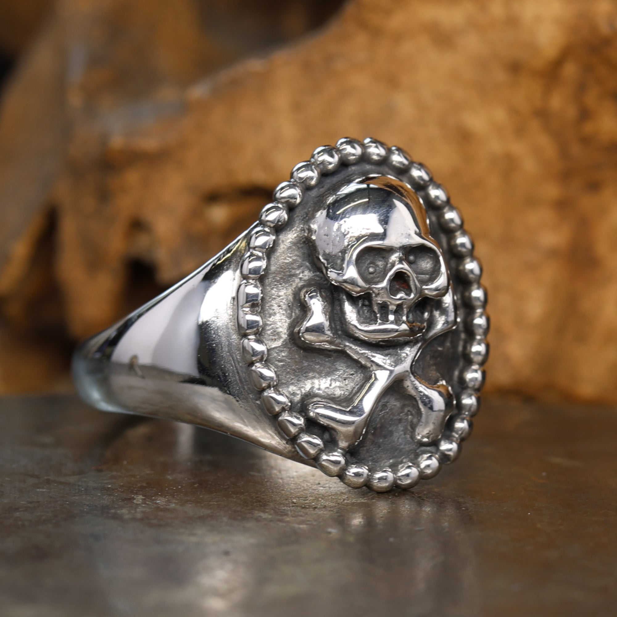 THIRTEEN DESIGNS 20号 skull signet ring Skull Signet Ring - Marmalade