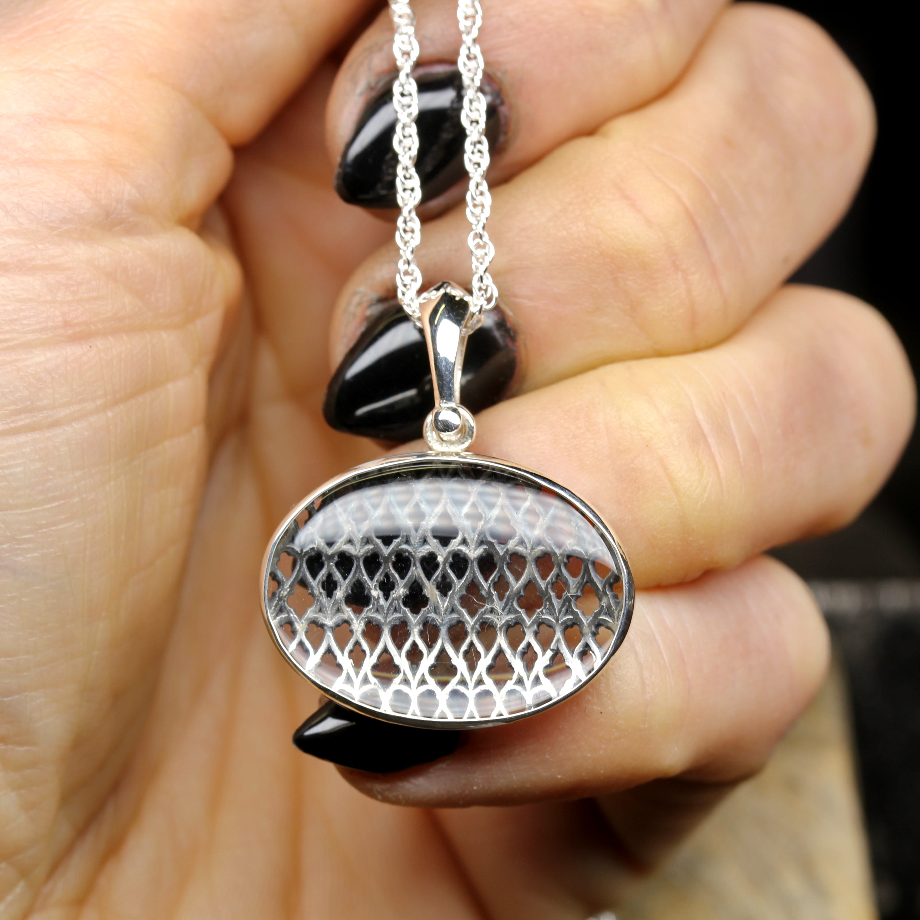 Silver Gothic Necklace