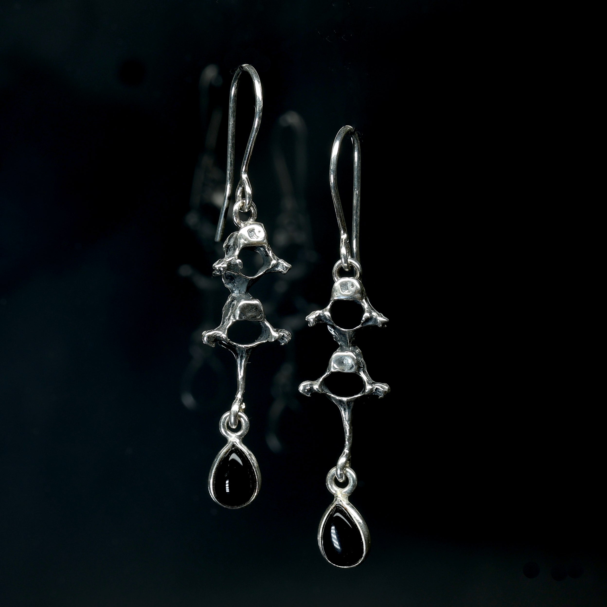 Gothic Silver Earrings