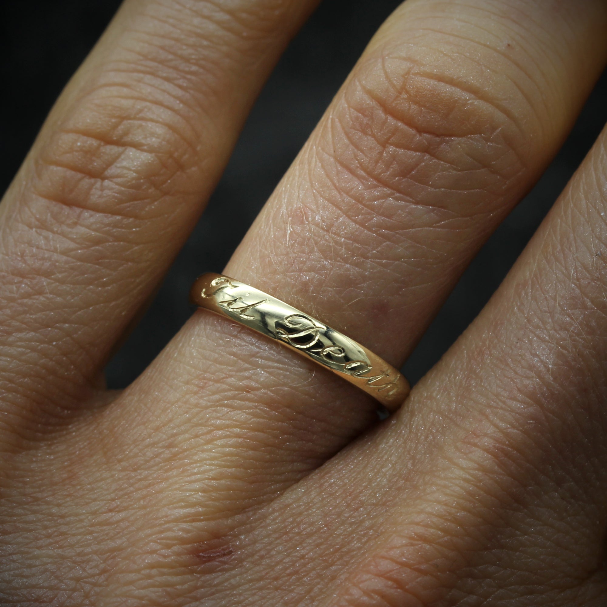 Til Death Ring 9ct Yellow Gold