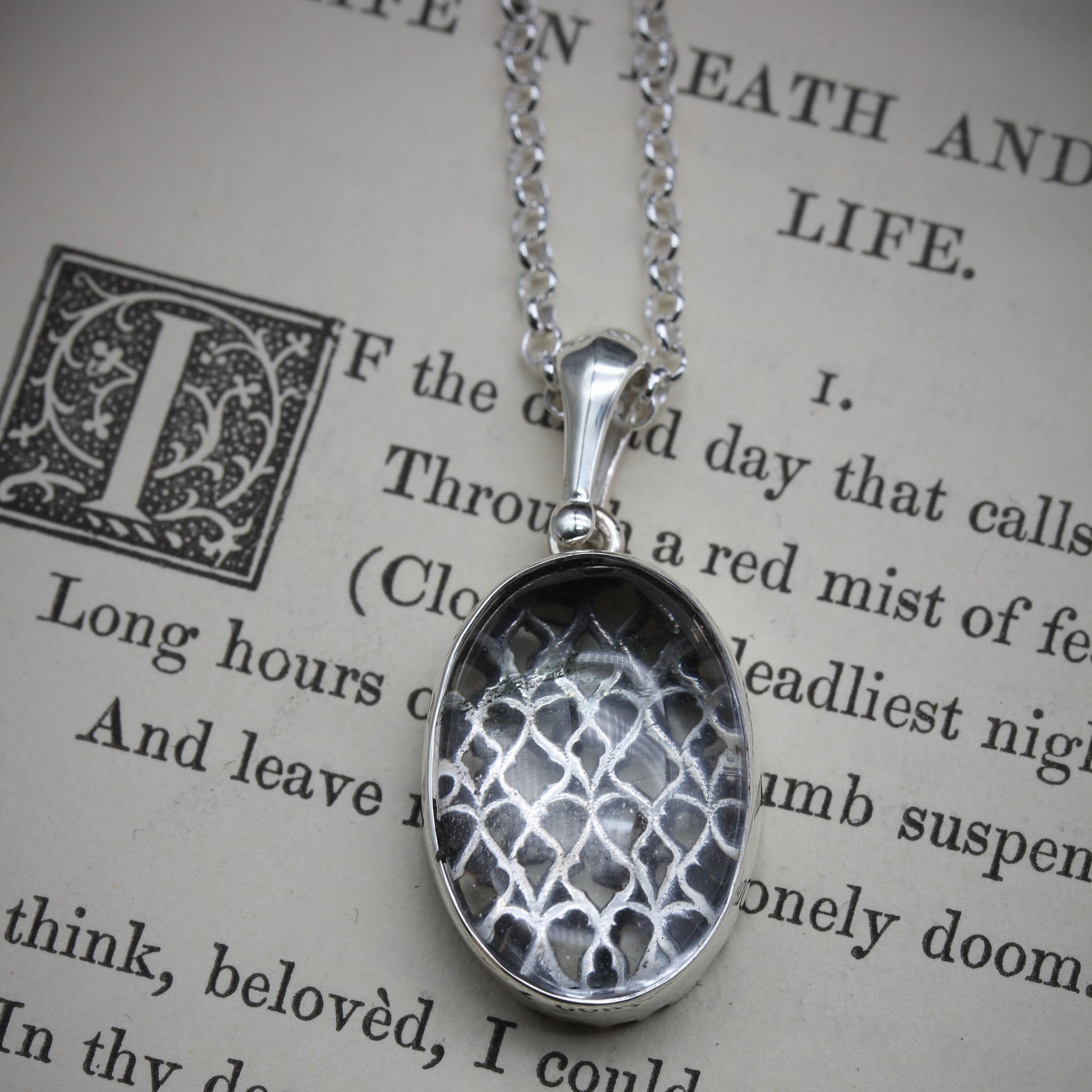 Dendritic Quartz Goth Necklace