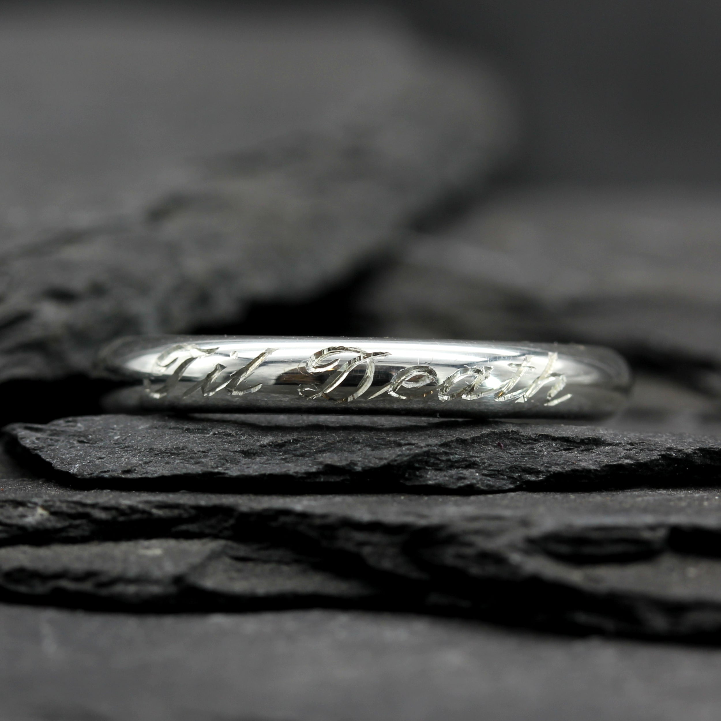 Silver Til Death Ring