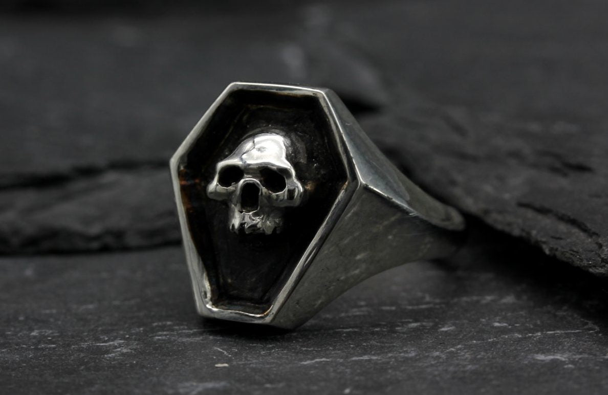 Coffin Skull Ring